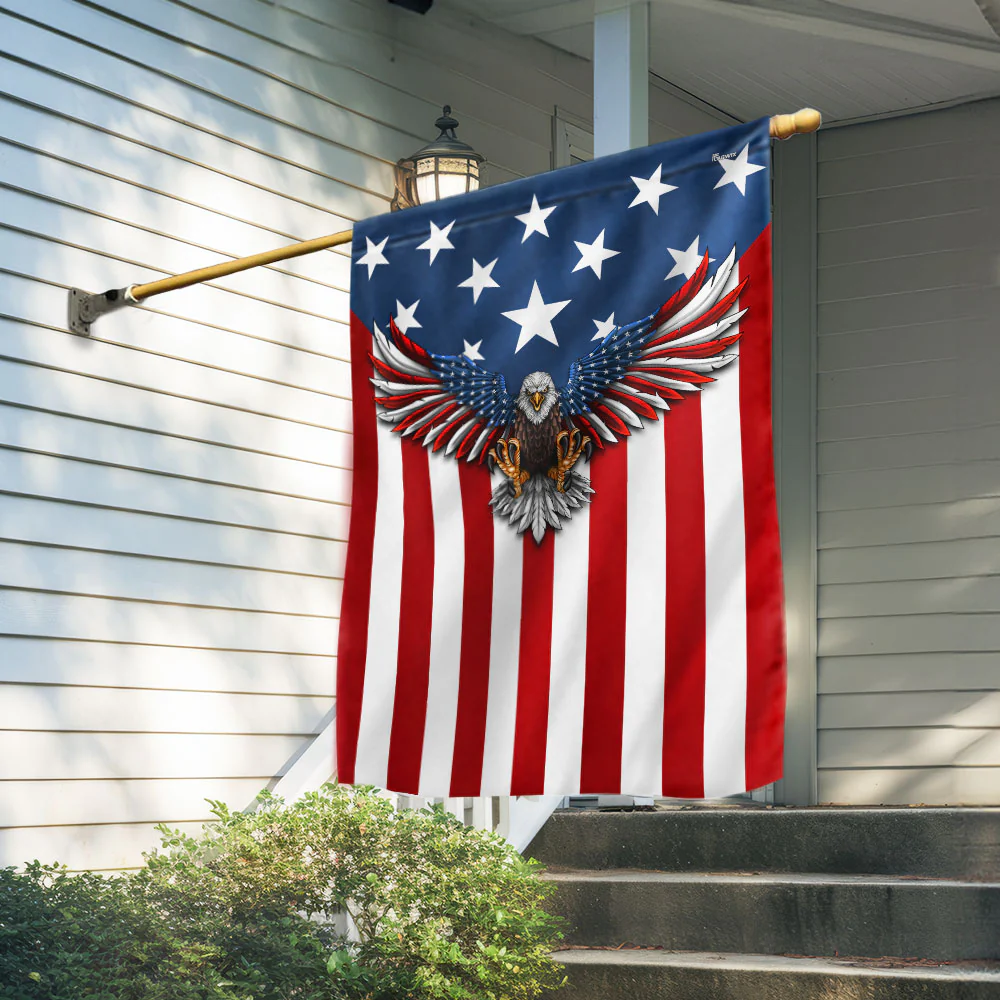 Bimipi American Flag - Patriotic Eagle American Flag