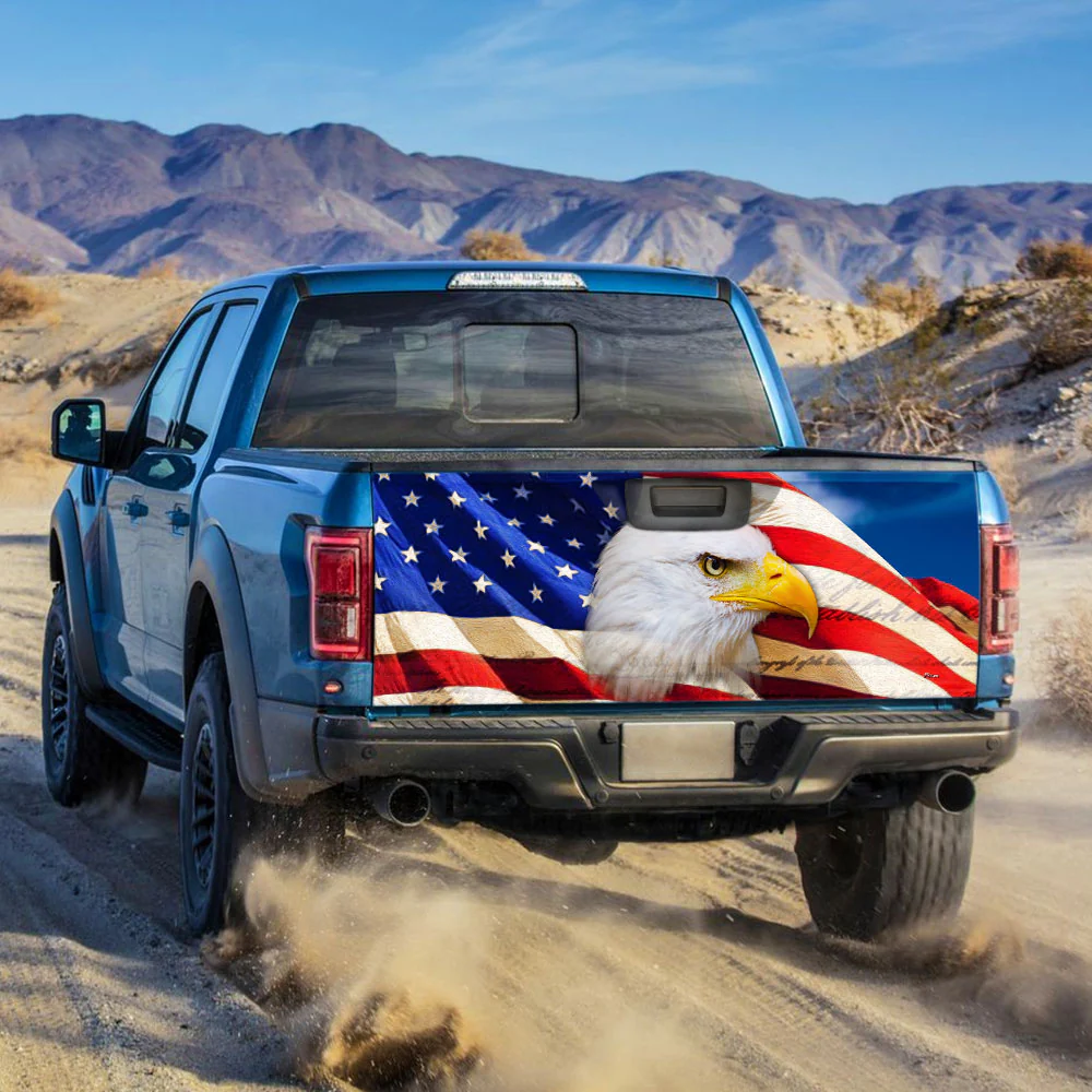 American Eagle Truck Tailgate Decal Sticker Wrap PS124TDv2