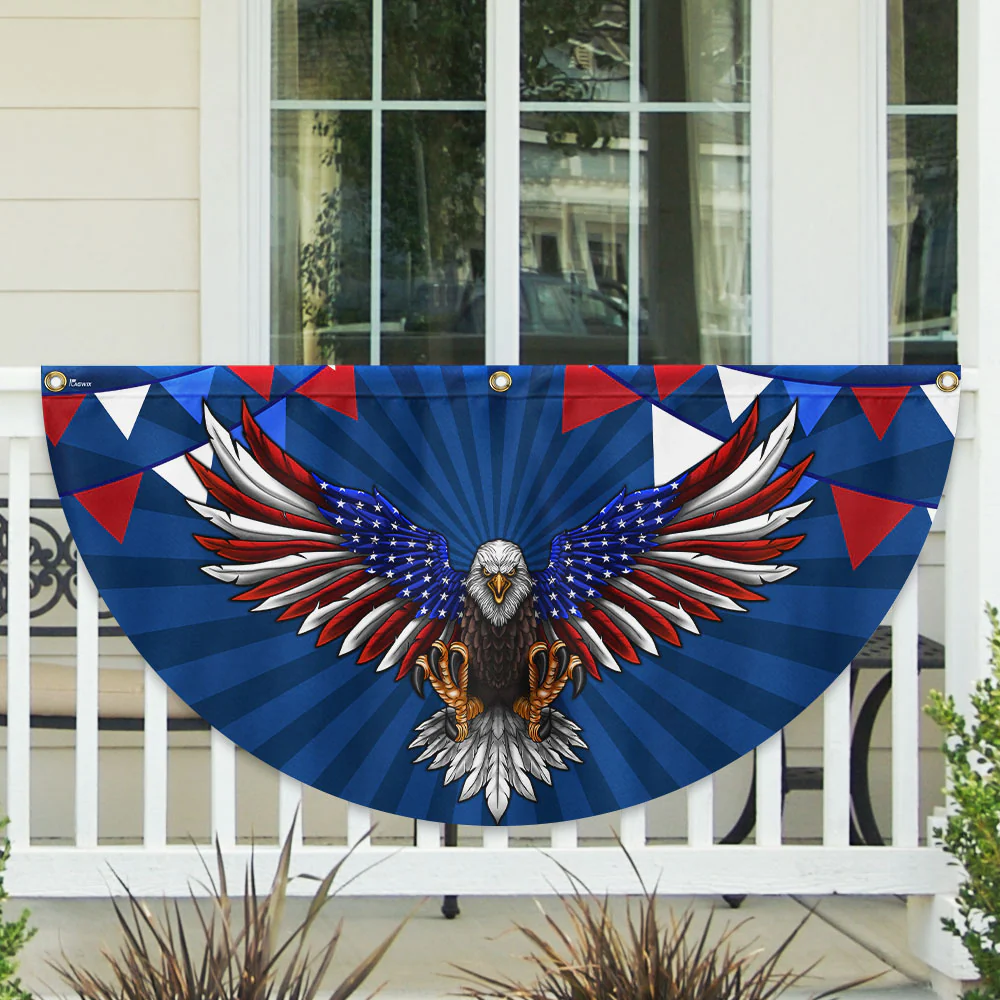 Bimipi American Flag - Patriotic Eagle 4th Of july Fan Flag