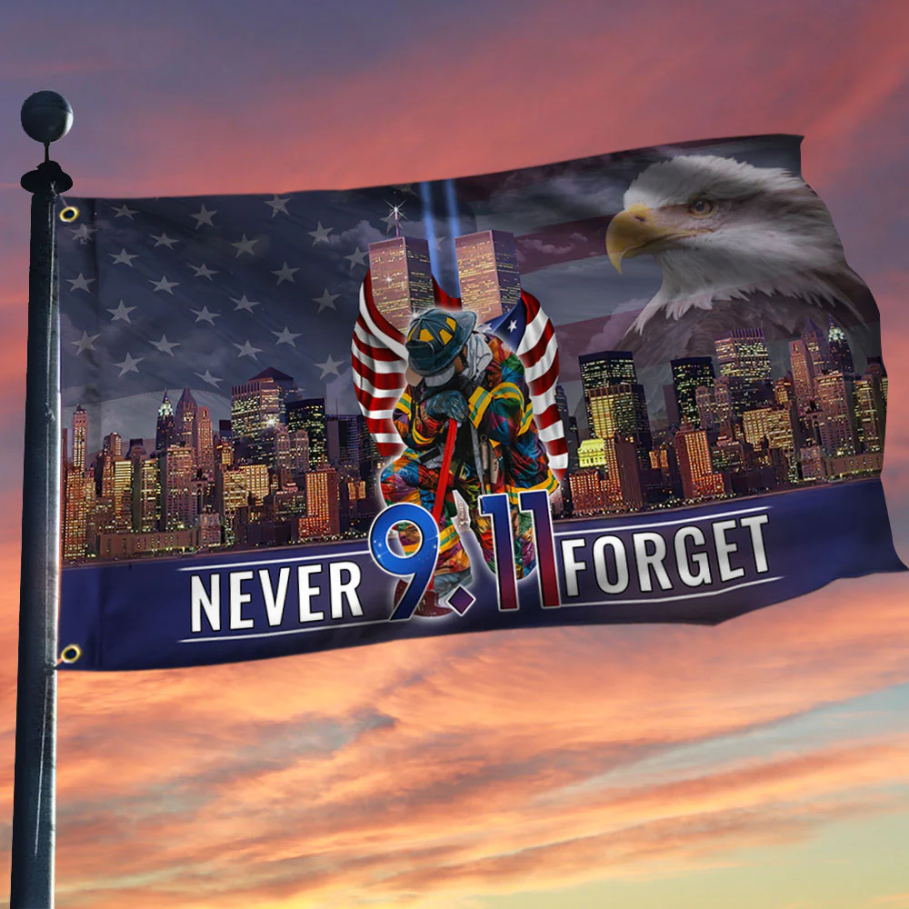 Patriot Day 9.11 Never Forget September 11th American Flag