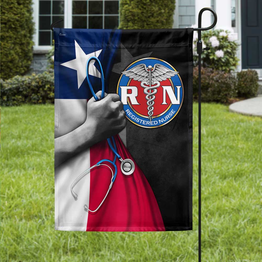 Nurse RN Texas Flag