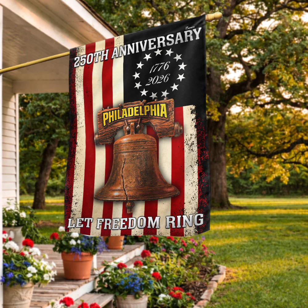 Betsy Ross 250th Anniversary Philadelphia Let Freedom Ring Flag