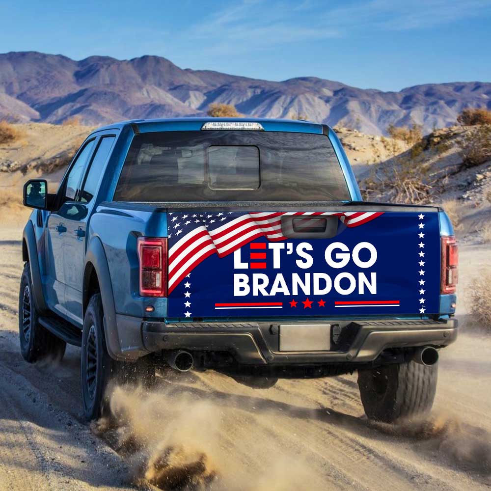 Let's Go Brandon Truck Tailgate Decal Sticker Wrap