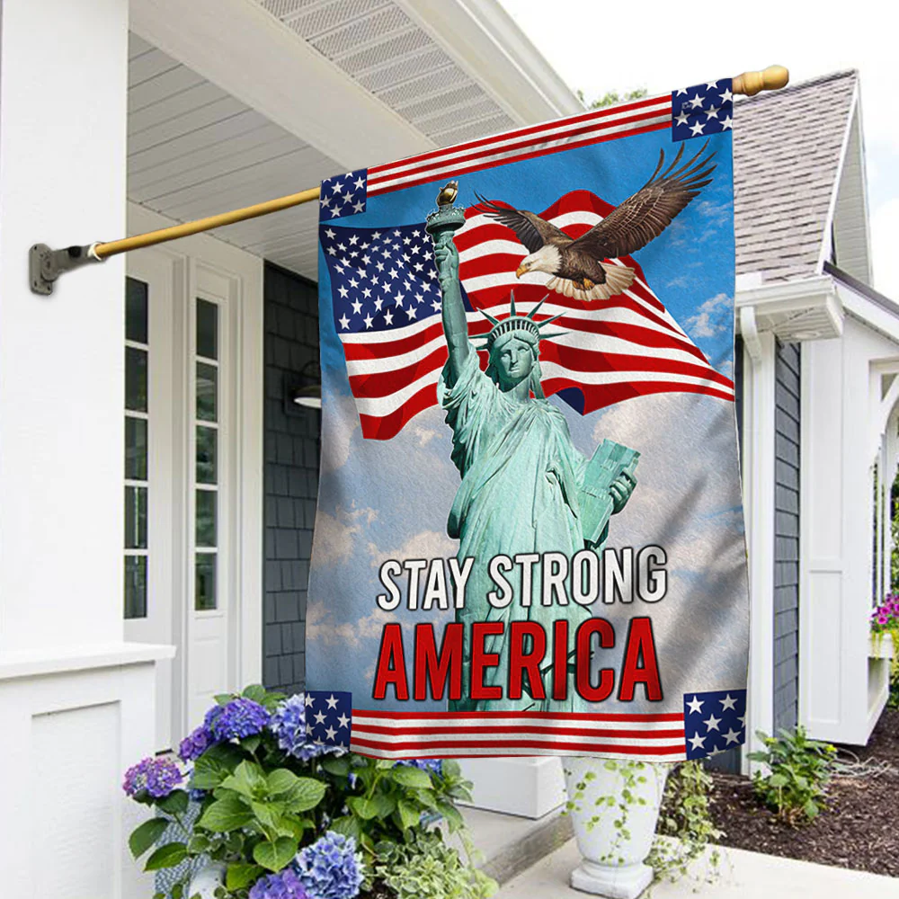 Bimipi American Flag - Stay Strong America Patriot Eagle Independence Day Flag