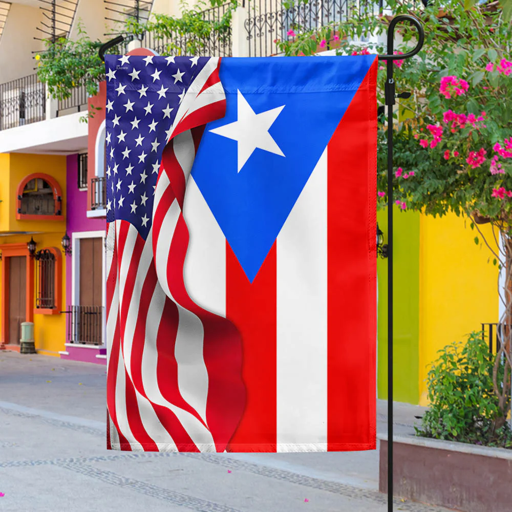 Puerto Rican American Flag Puerto Rico USA TQN1041Fv1