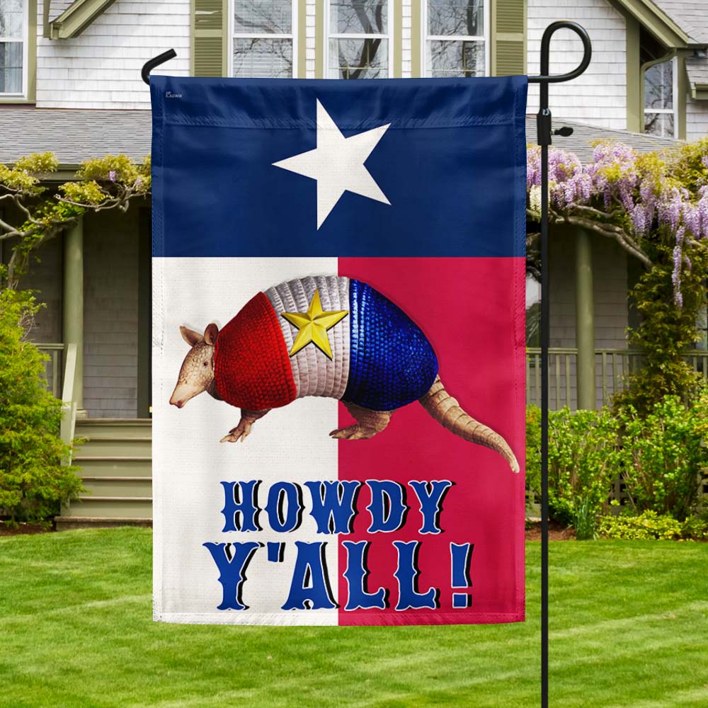 Armadillo Texas Flag