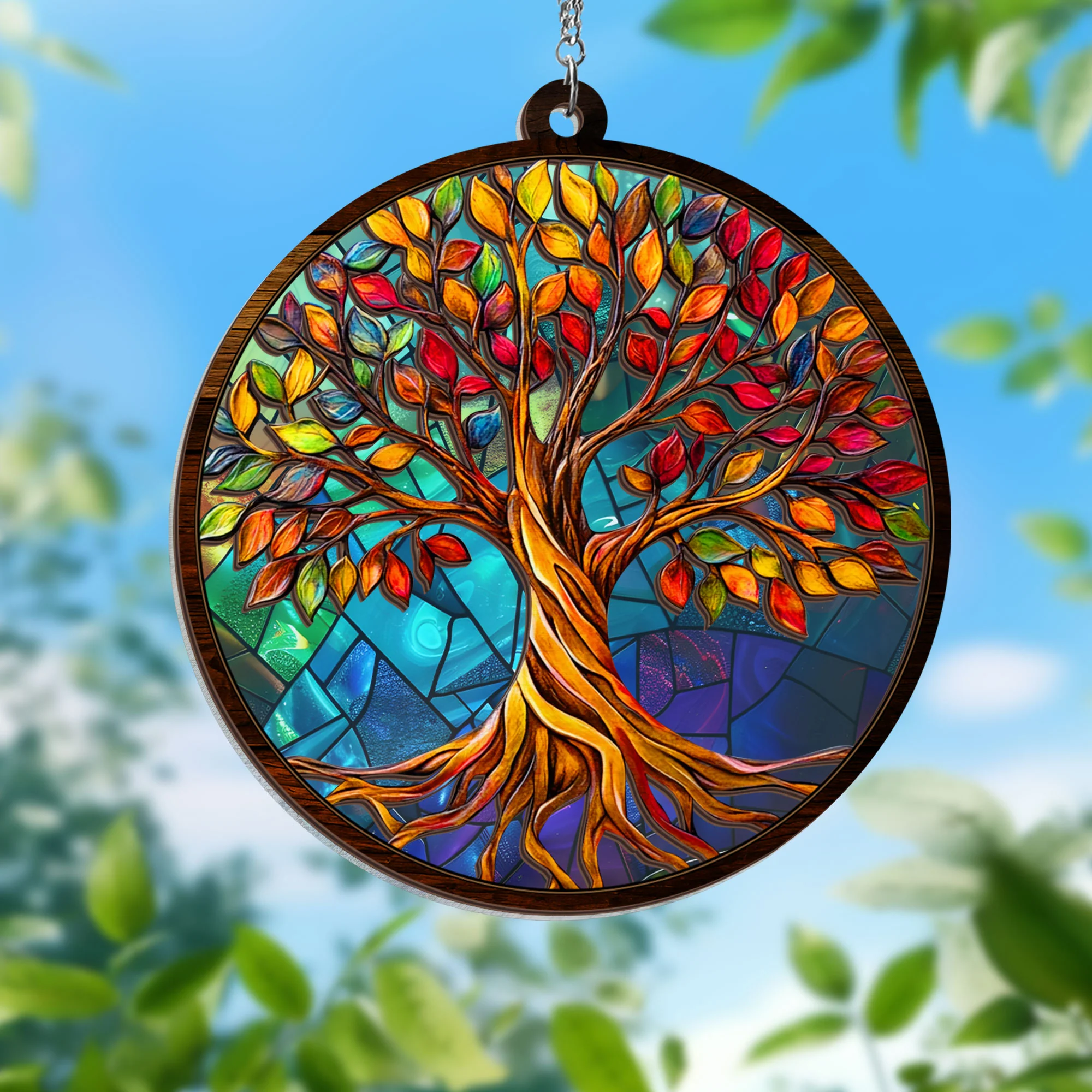 Tree Of Life 2 Layered Hanging Suncatcher