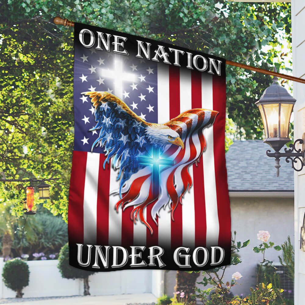 Bimipi American Flag - One Nation Under God American Eagle Flag THB3602Fv2n
