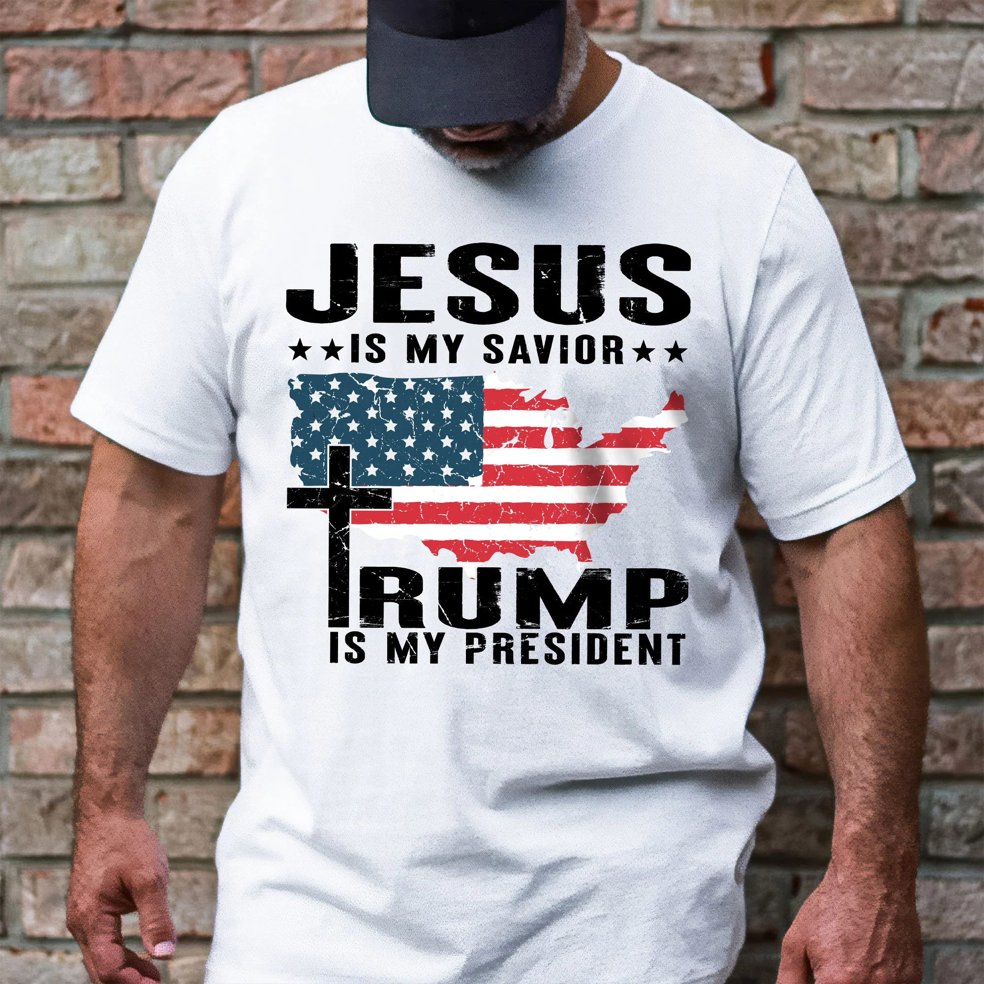 Trump Shirt, Jesus Is My Savior Trump Is My President T-shirt