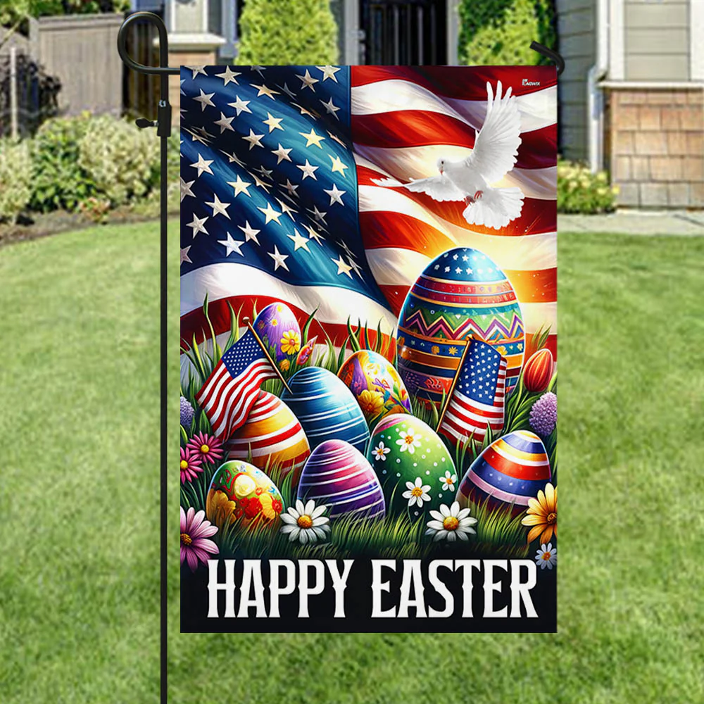 Bimipi  Happy Easter Day Easter Eggs American Flag