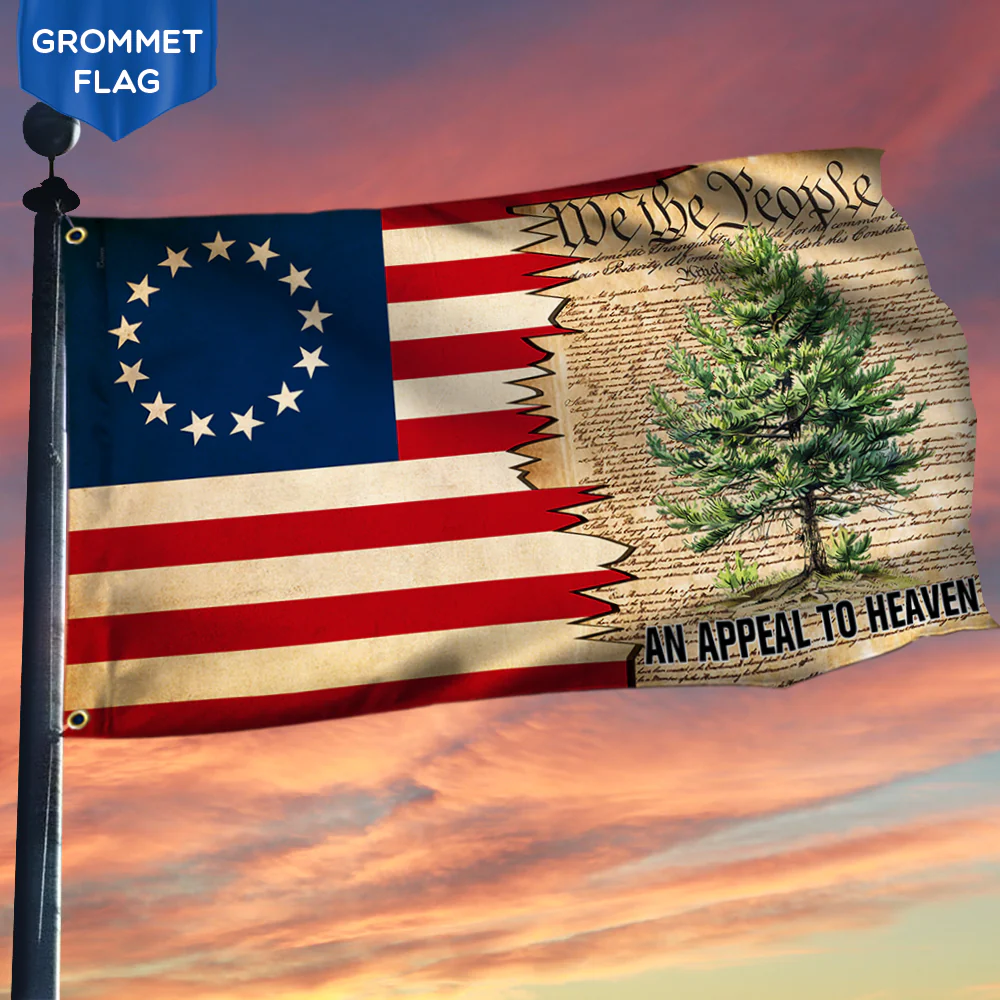 Bimipi American Flag - An Appeal To Heaven Flag Pine Tree We The People Patriotic Betsy Ross 1776 Grommet Flag