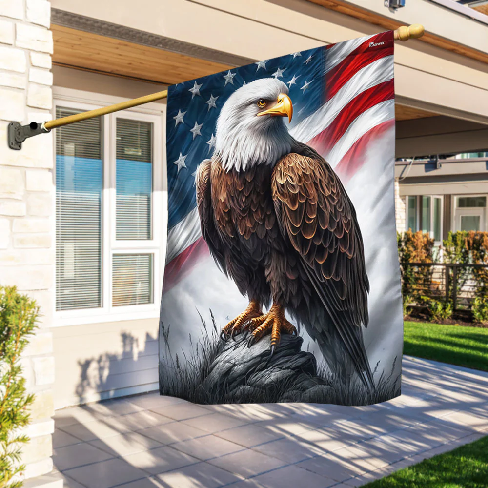Bimipi American Flag - Patriotic Eagle American Flag