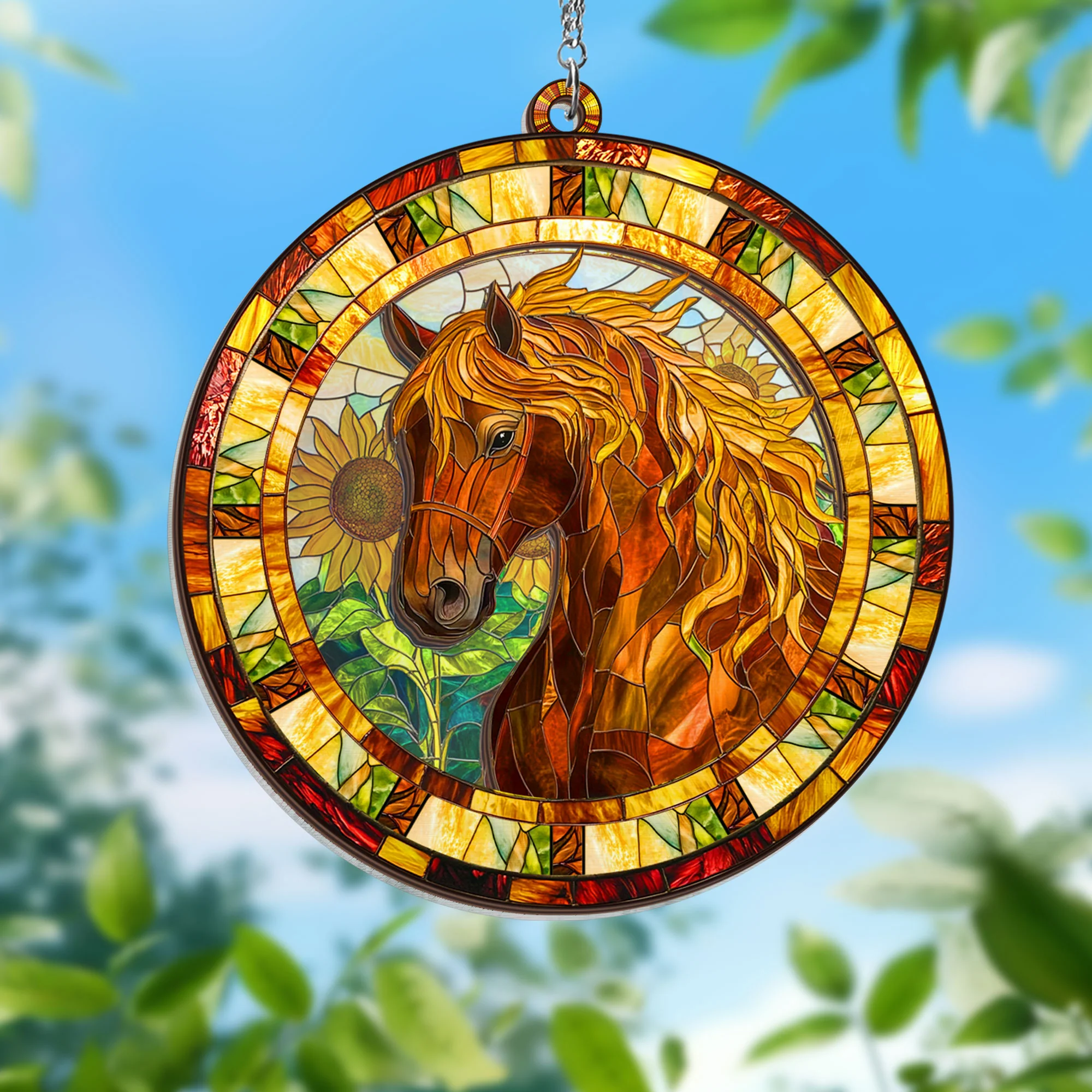 Horse 2 Layered Hanging Suncatcher
