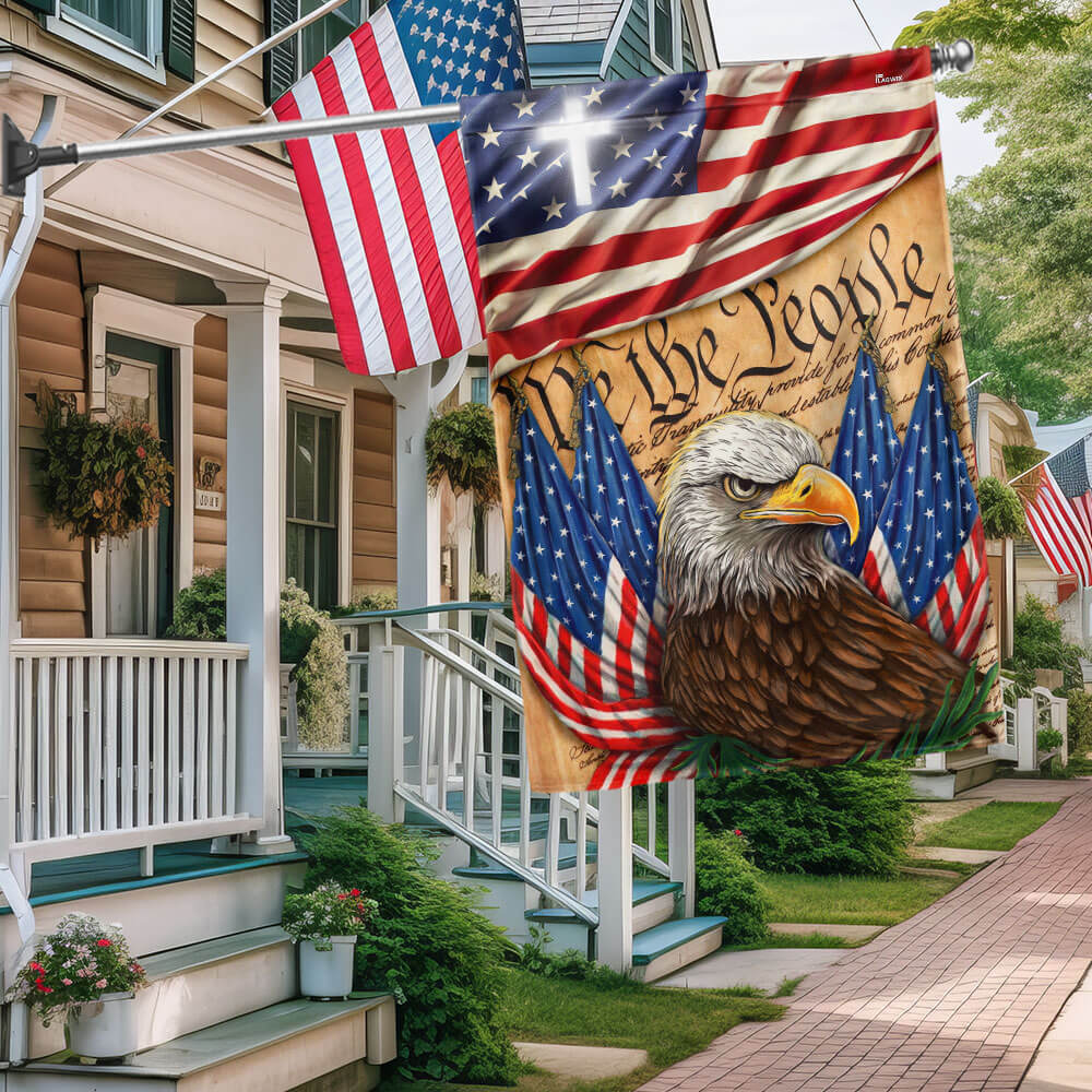 Bimipi American Flag - Eagle Independence Day We The People Patriotic Flag