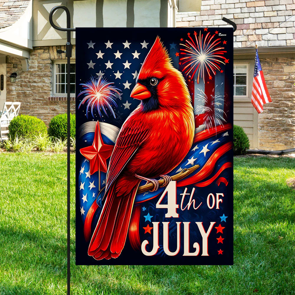 Bimipi American Flag - Cardinal 4th of july Patriotic Flag