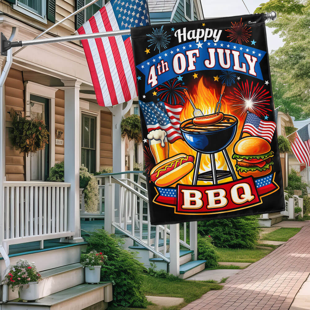 Bimipi American Flag - BBQ Party Happy 4th Of july Flag
