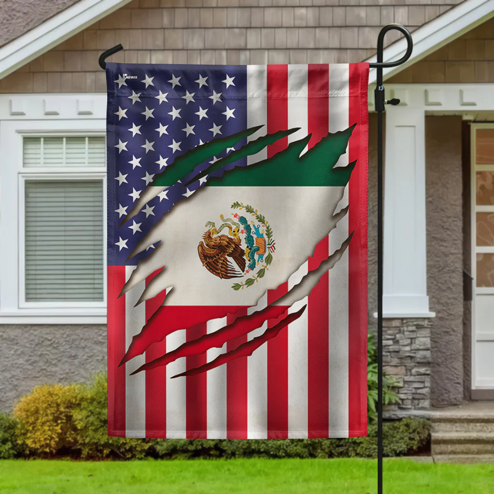 Mexican American Flag Mexican Flag American Flag