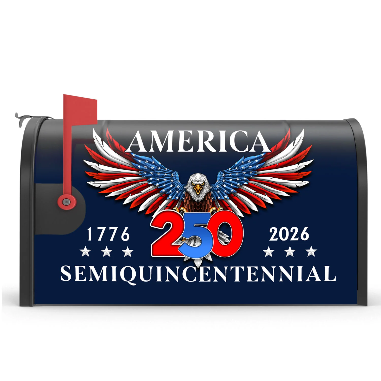 250 Years of Freedom Patriotic Eagle Mailbox Cover for Decoration