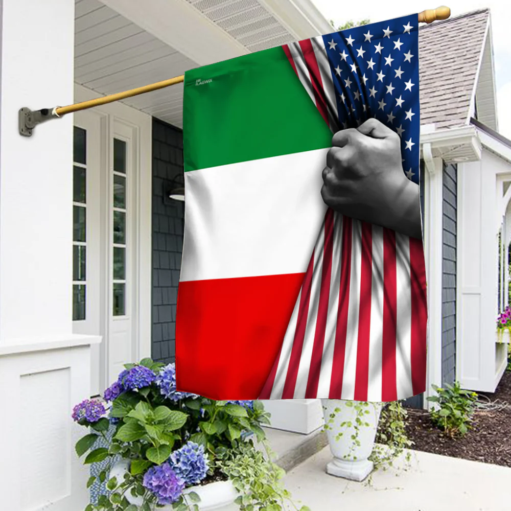 Italian American Flag – 🇮🇹🇺🇸 Celebrate Heritage with a Dual-Nation Banner