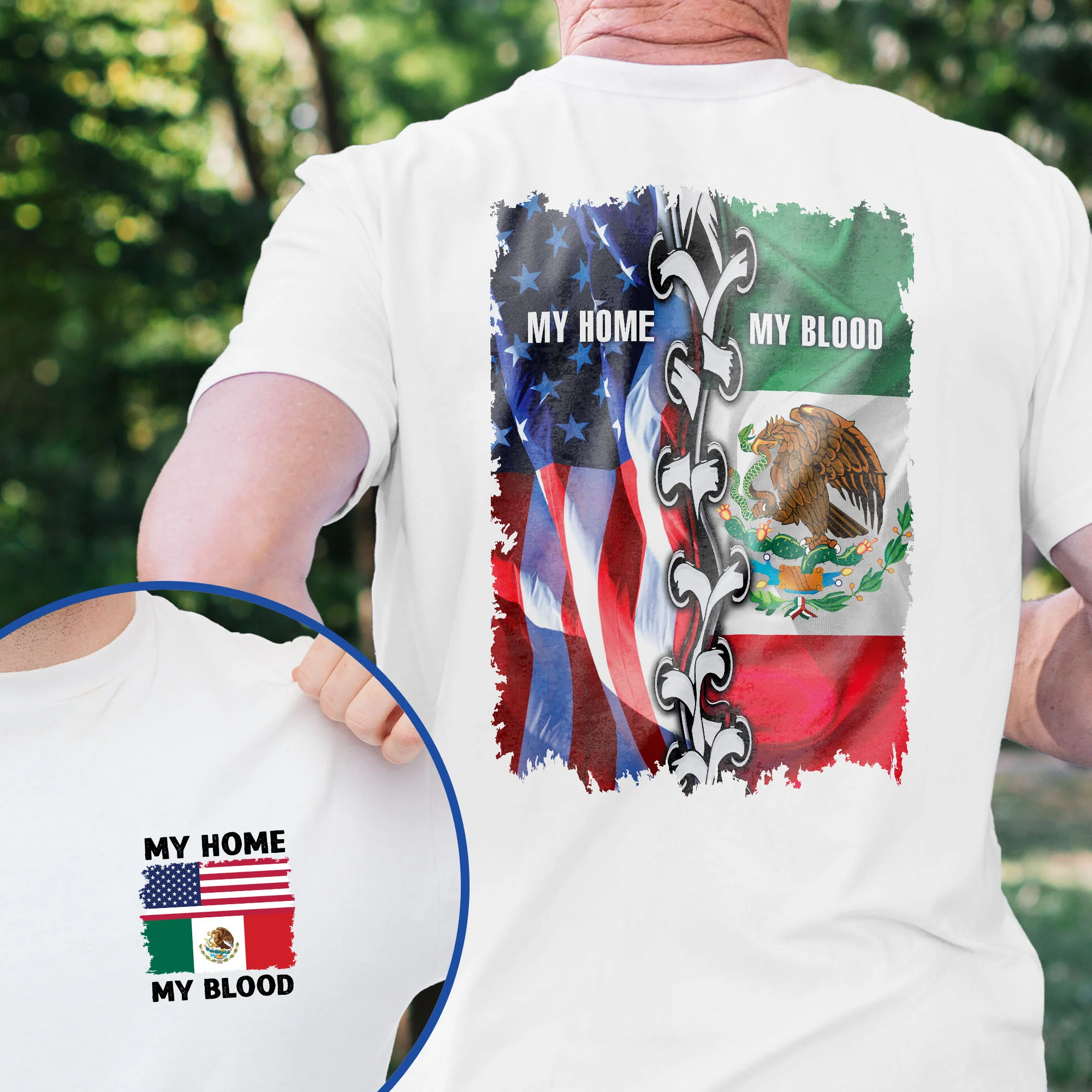 America Mexico, Mexican American T-Shirt