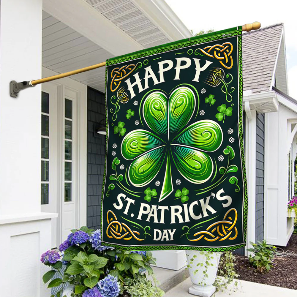 Bimipi  Happy St. Patrick's Day Shamrock Irish Flag