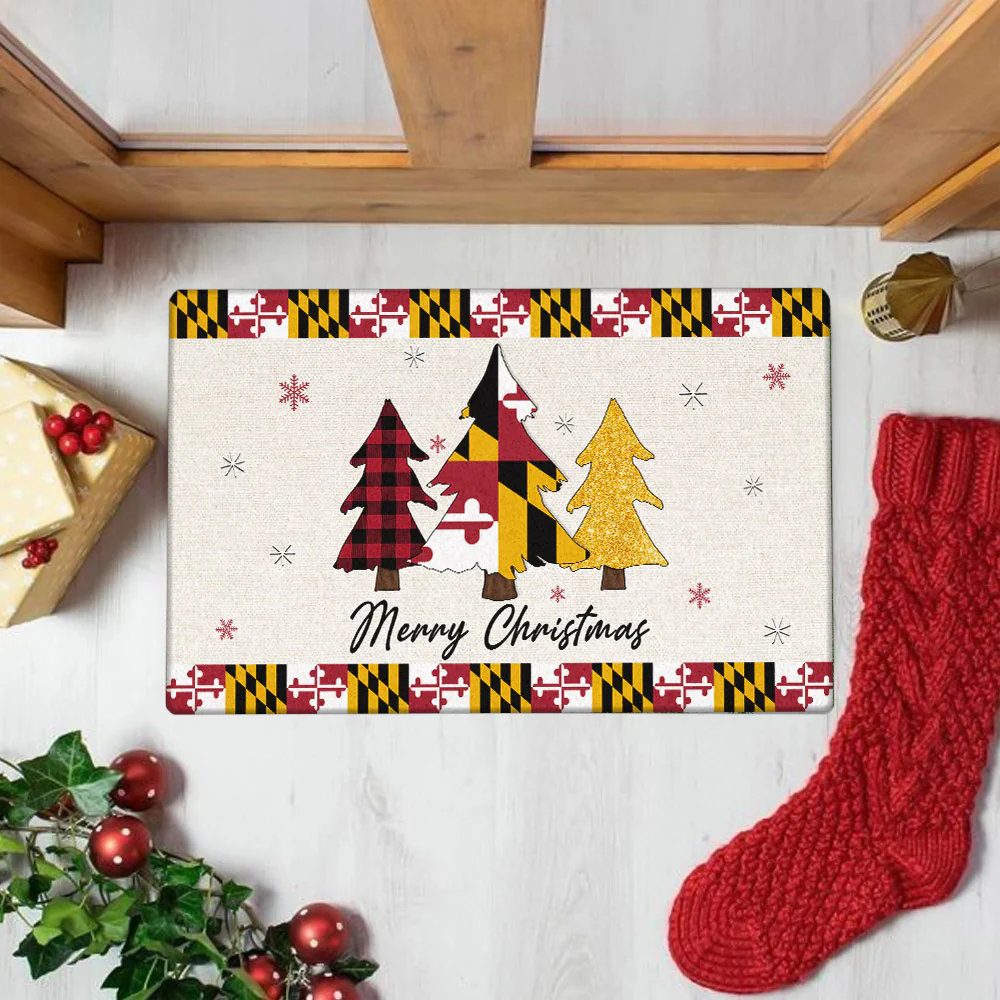 Maryland Merry Christmas Doormat