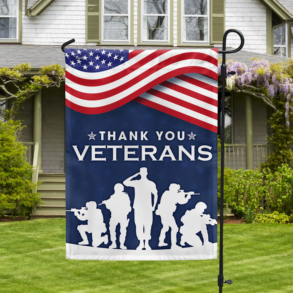 Thank You Veterans The US American Flag, Veterans Day Decor