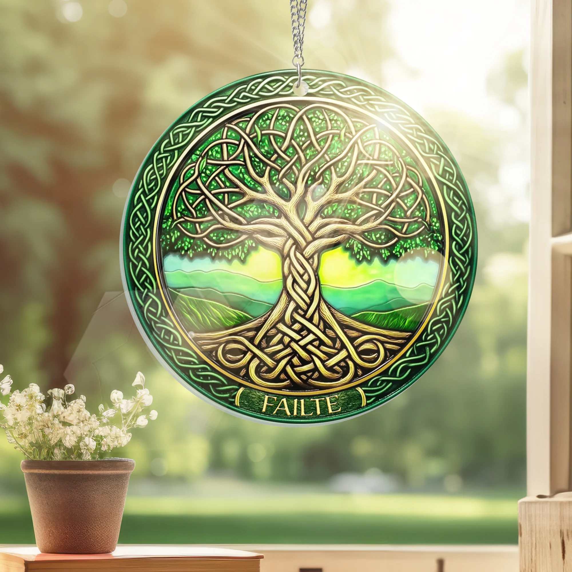 Celtic Tree Of Life Irish Suncatcher Acrylic Hanging