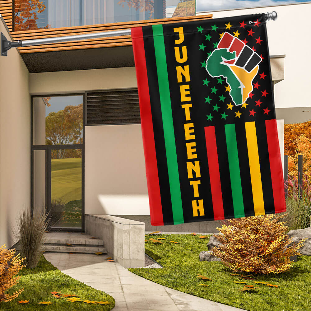 Bimipi Juneteenth African Fist American Flag