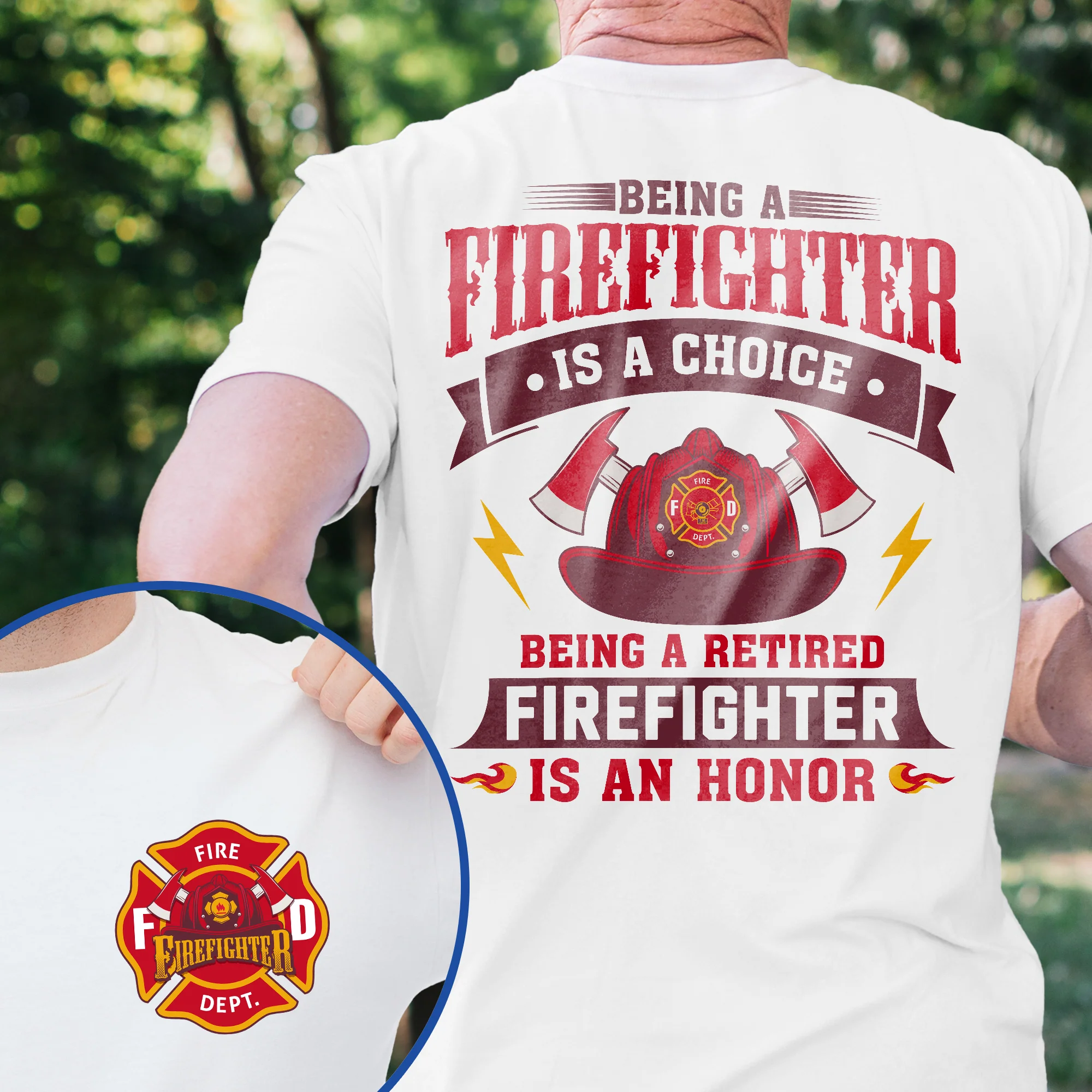 Being A Retired Firefighter Is An Honor Firefighter T-Shirt