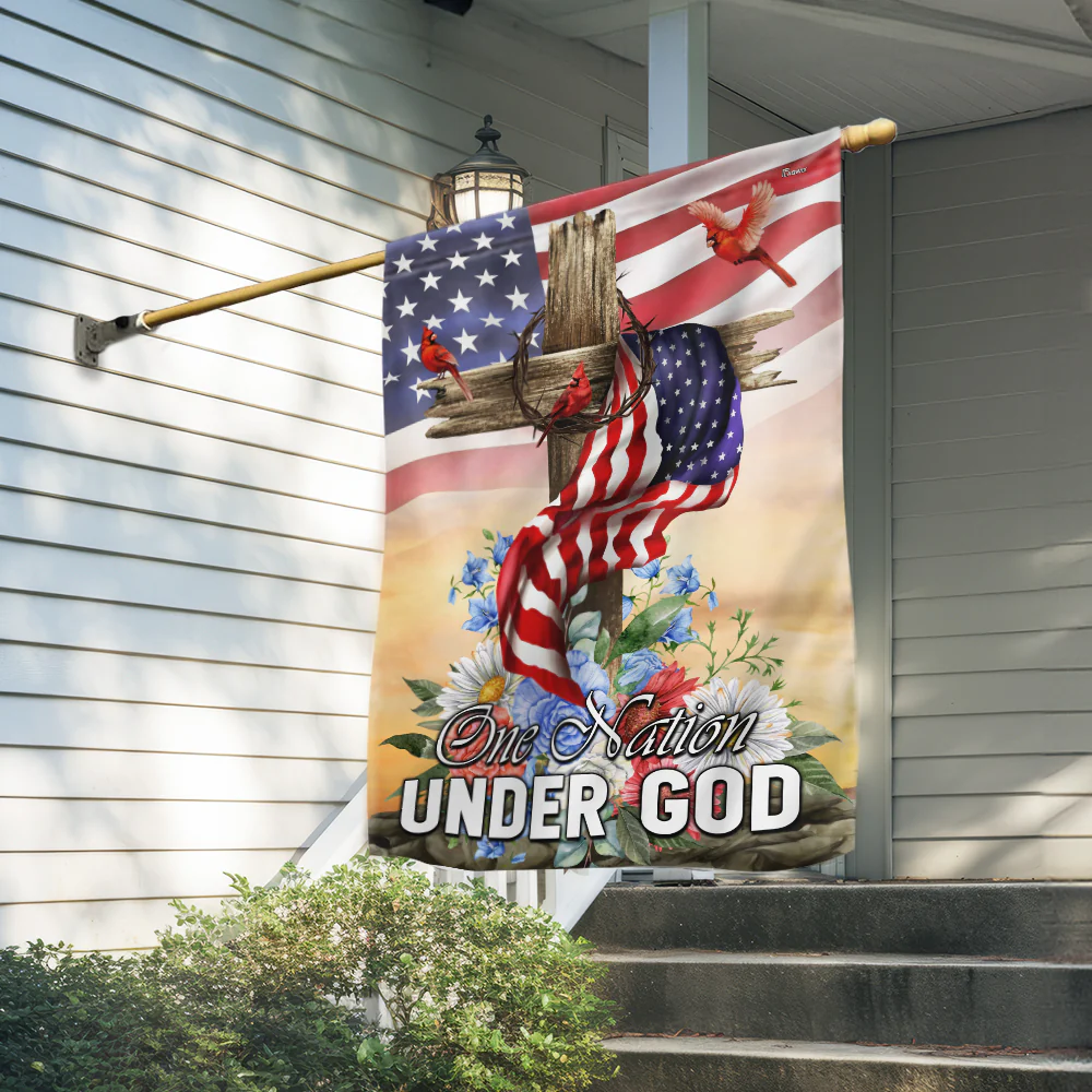 Bimipi American Flag - Patriotic One Nation Under God Flag 3-Day Shipping
