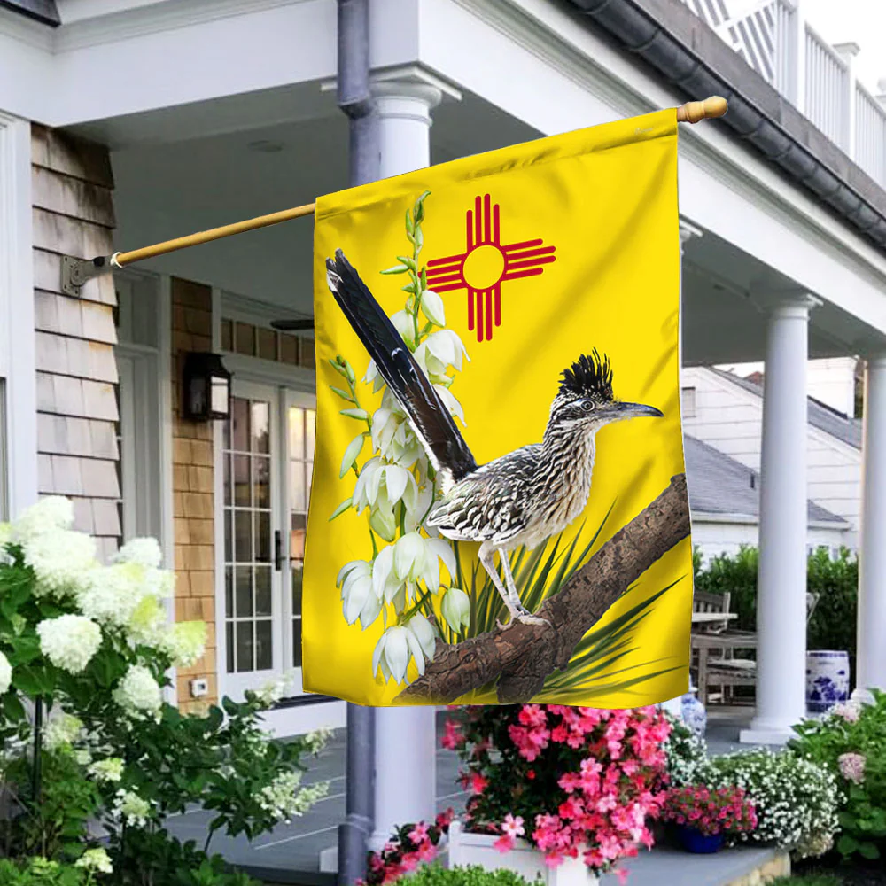 New Mexico Flag Roadrunner and Yucca