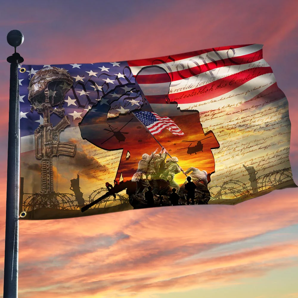 All Gave Some, Some Gave All Veteran American Flag
