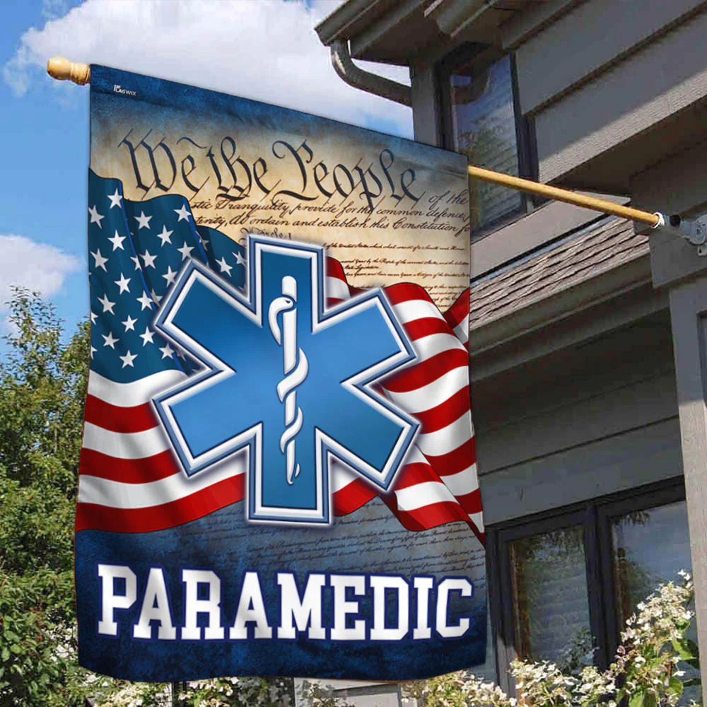 Nurse Paramedic American Flag