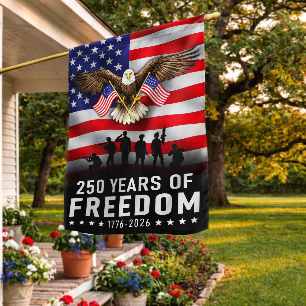 Patriotic Eagle Betsy Ross 250 Flag for 250 Years of Freedom Anniversary