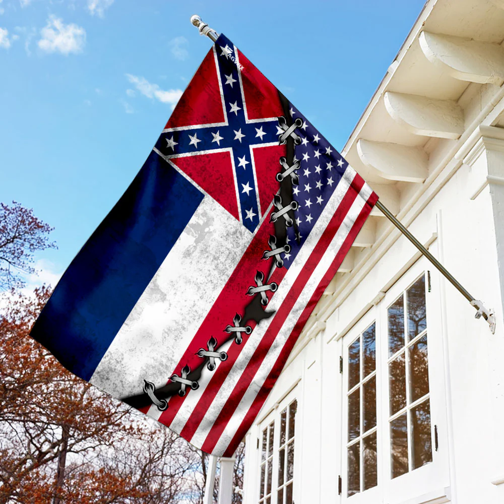 Mississippi And American Flag