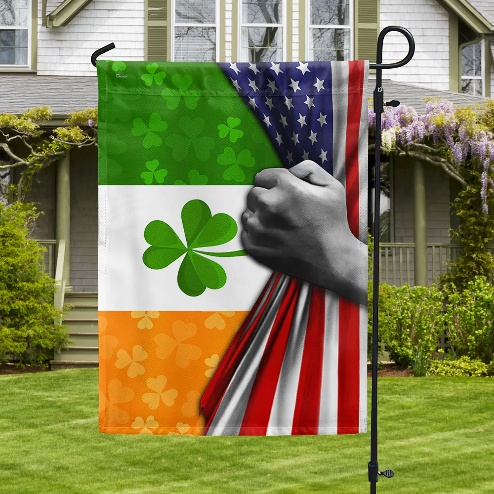 Irish Shamrock Flag