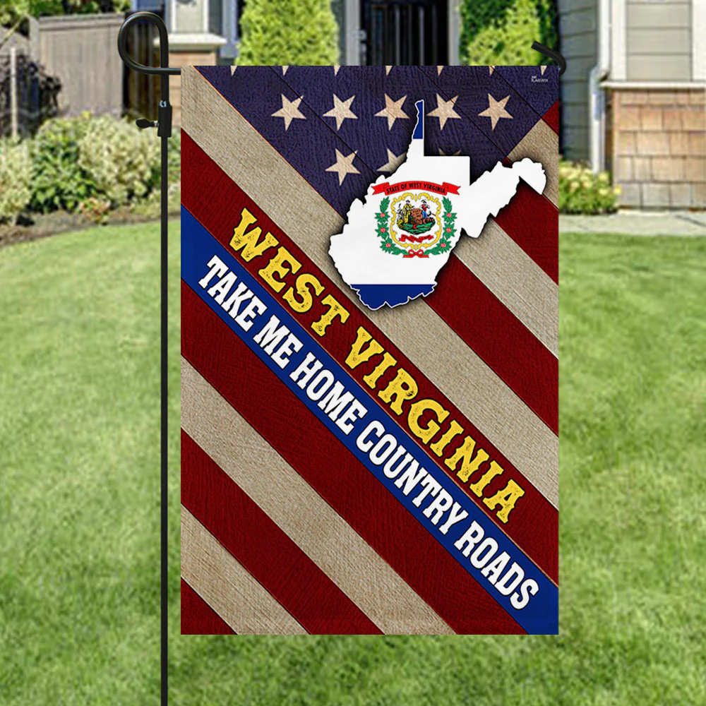 West Virginia Flag Take Me Home Country Roads MLH1965Fv1