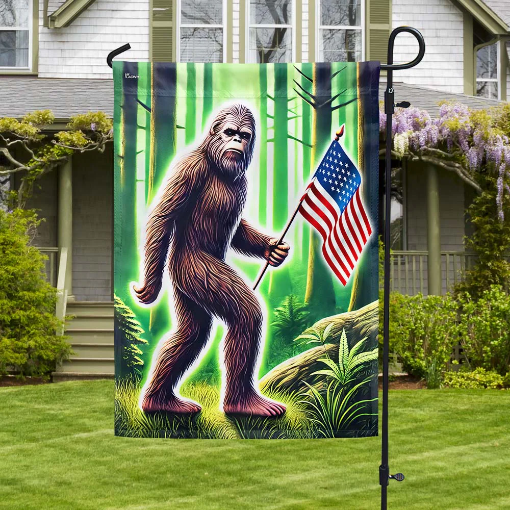 Bigfoot American Flag