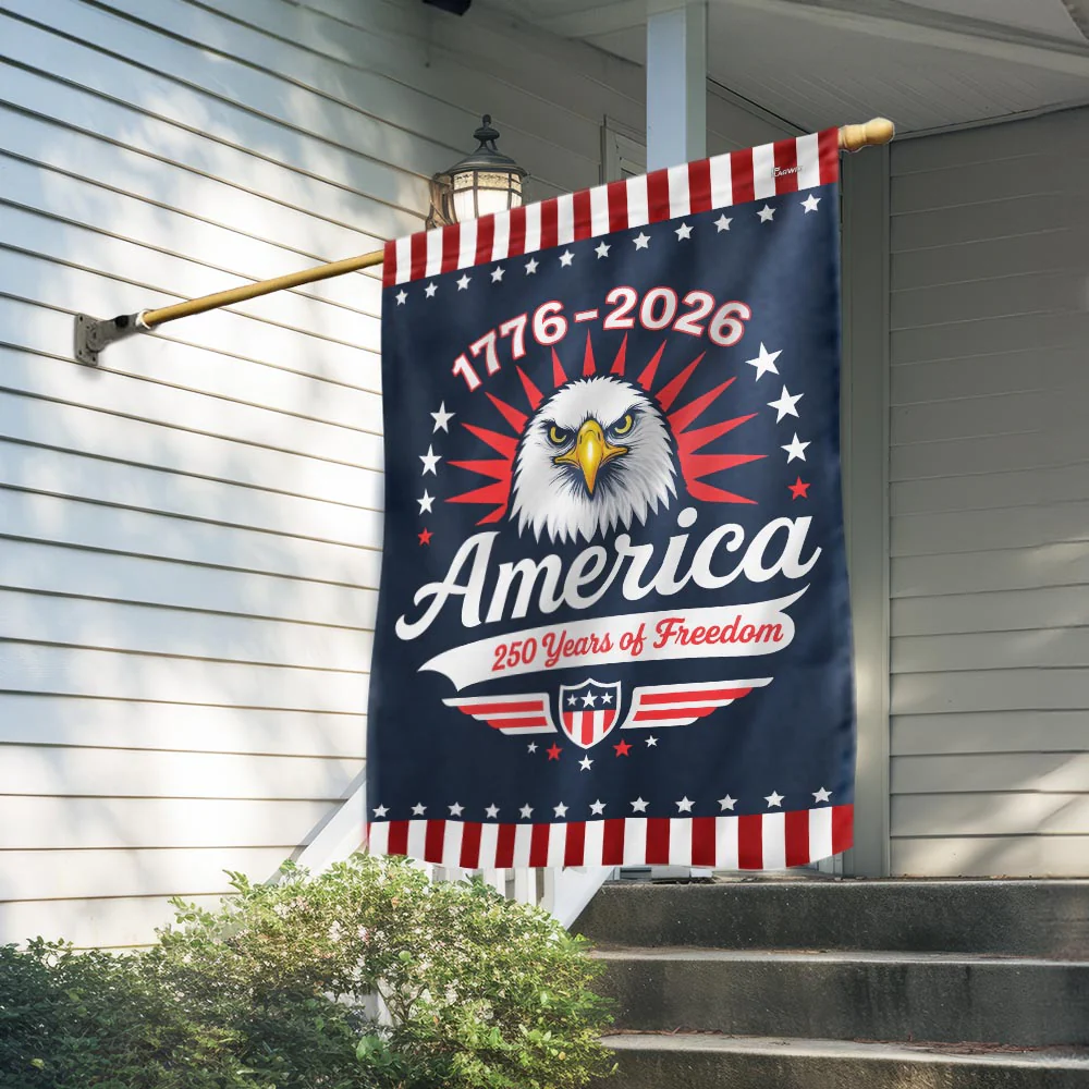 Bimipi American Flag - 250 years of America Semiquincentennial Eagle Flag