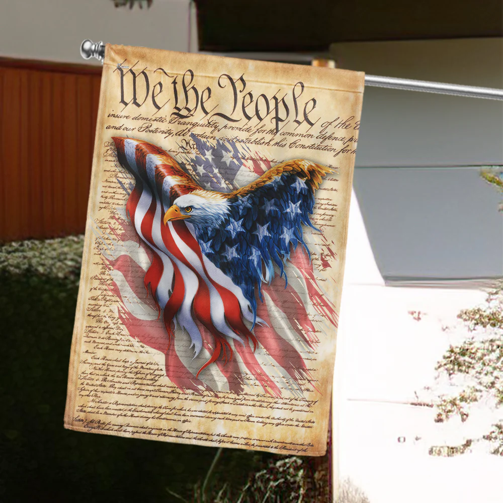 Bimipi American Flag - Patriotic Eagle, We the People, Happy 4th of july American Flag