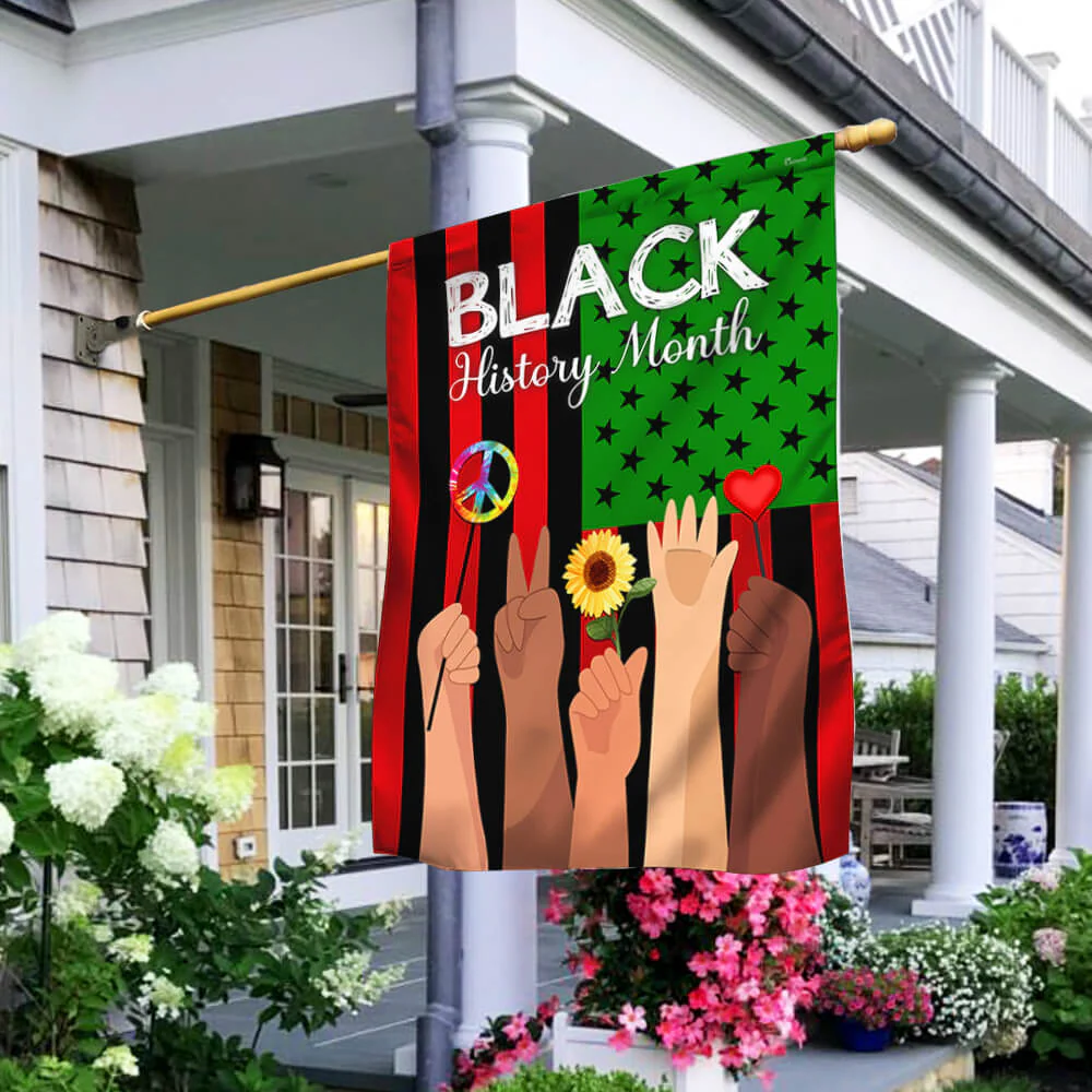 Black History Month African American Flag