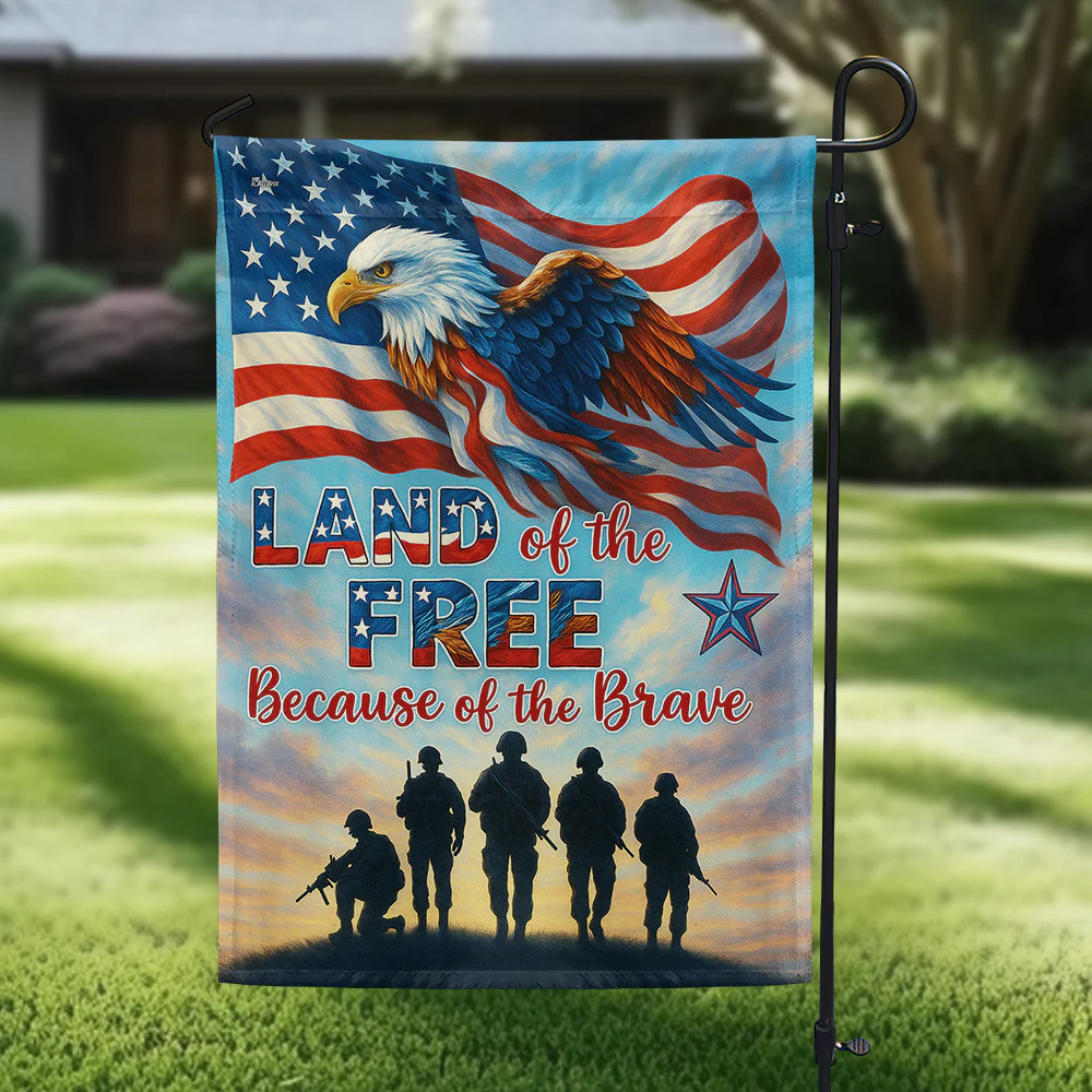 Veterans Day Flag, Bimipi American Flag - Memorial Day Eagle Poppy Flowers Flag