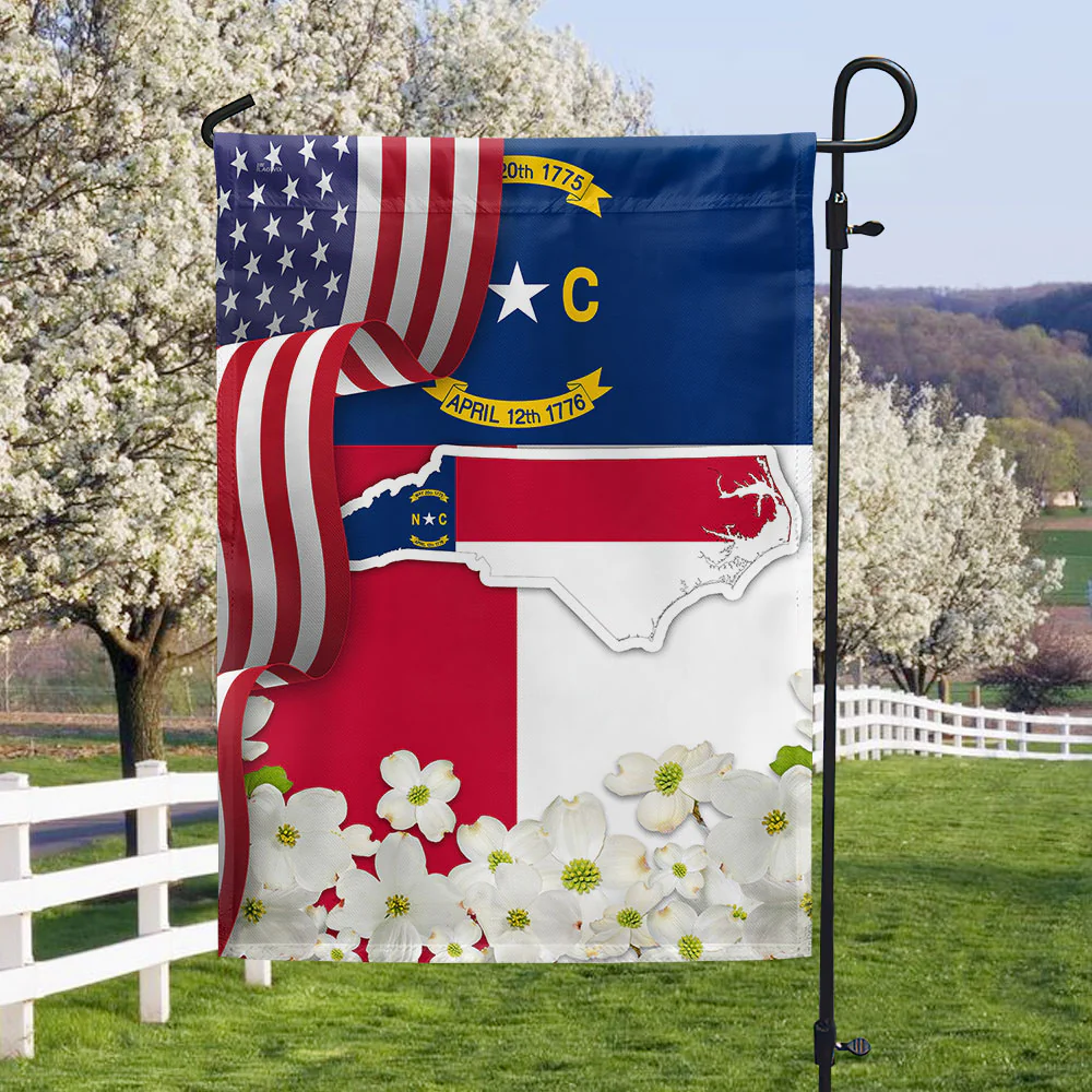 North Carolina Dogwood Flower Flag MLN1111Fv8