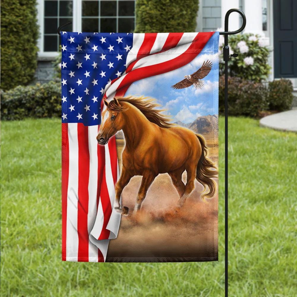 Patriot Horse American Flag