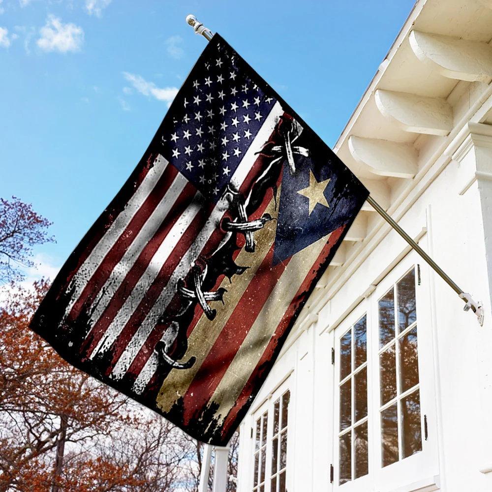 Puerto Rico American Flag