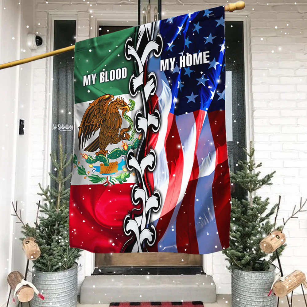Mexico Mexican American Flag 3-Day Shipping