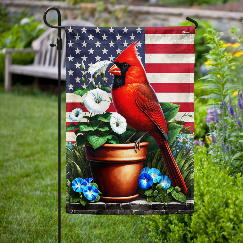 Bimipi  Cardinal Floral American Flag
