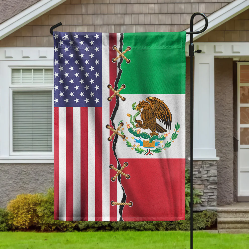 Mexico American Flags Mexican America Patriot Flag