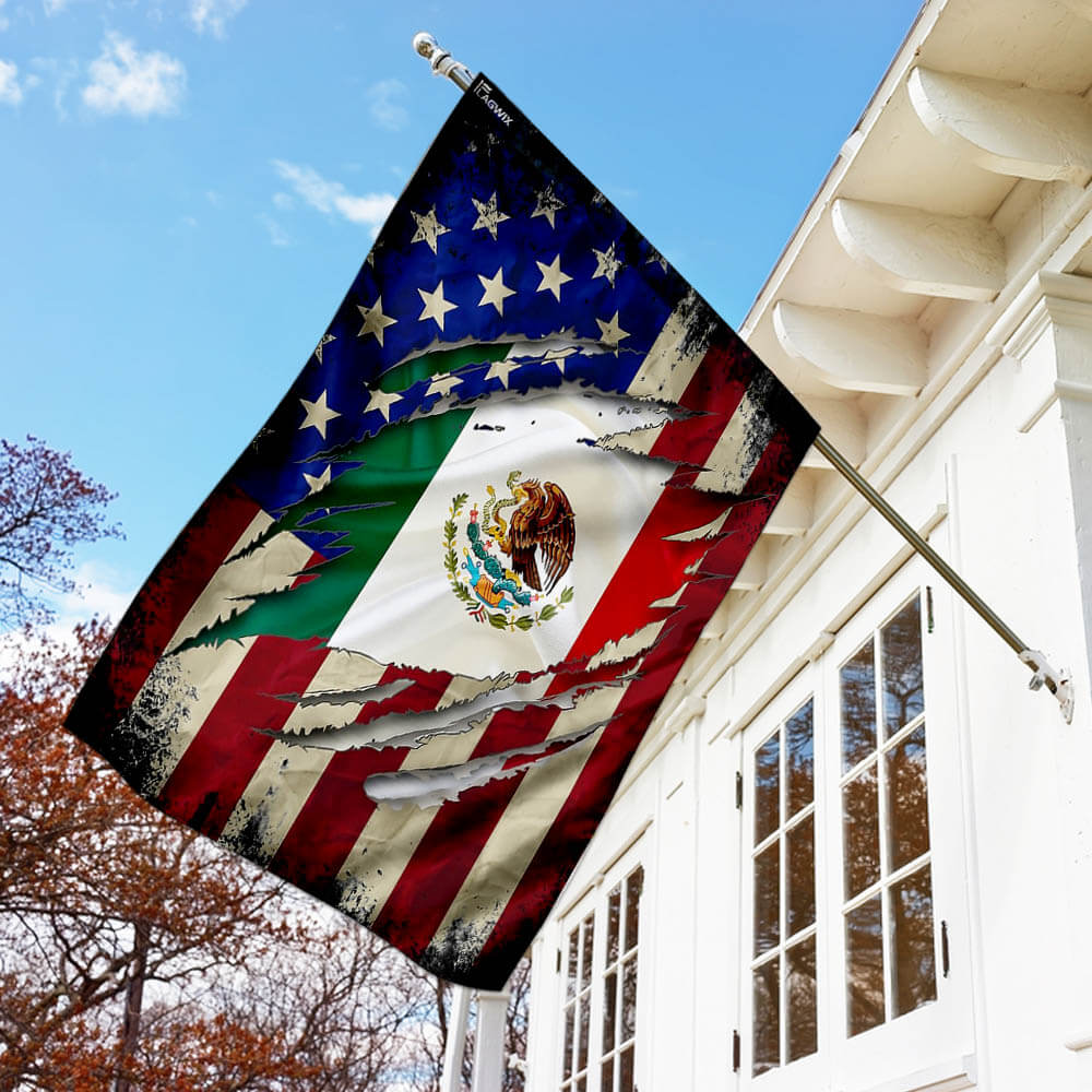 Mexican - American Flag